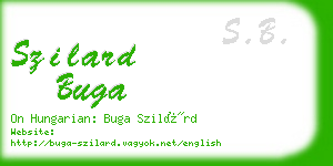 szilard buga business card